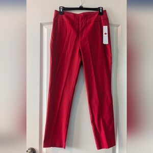 Women's Red Pants,Sz 8